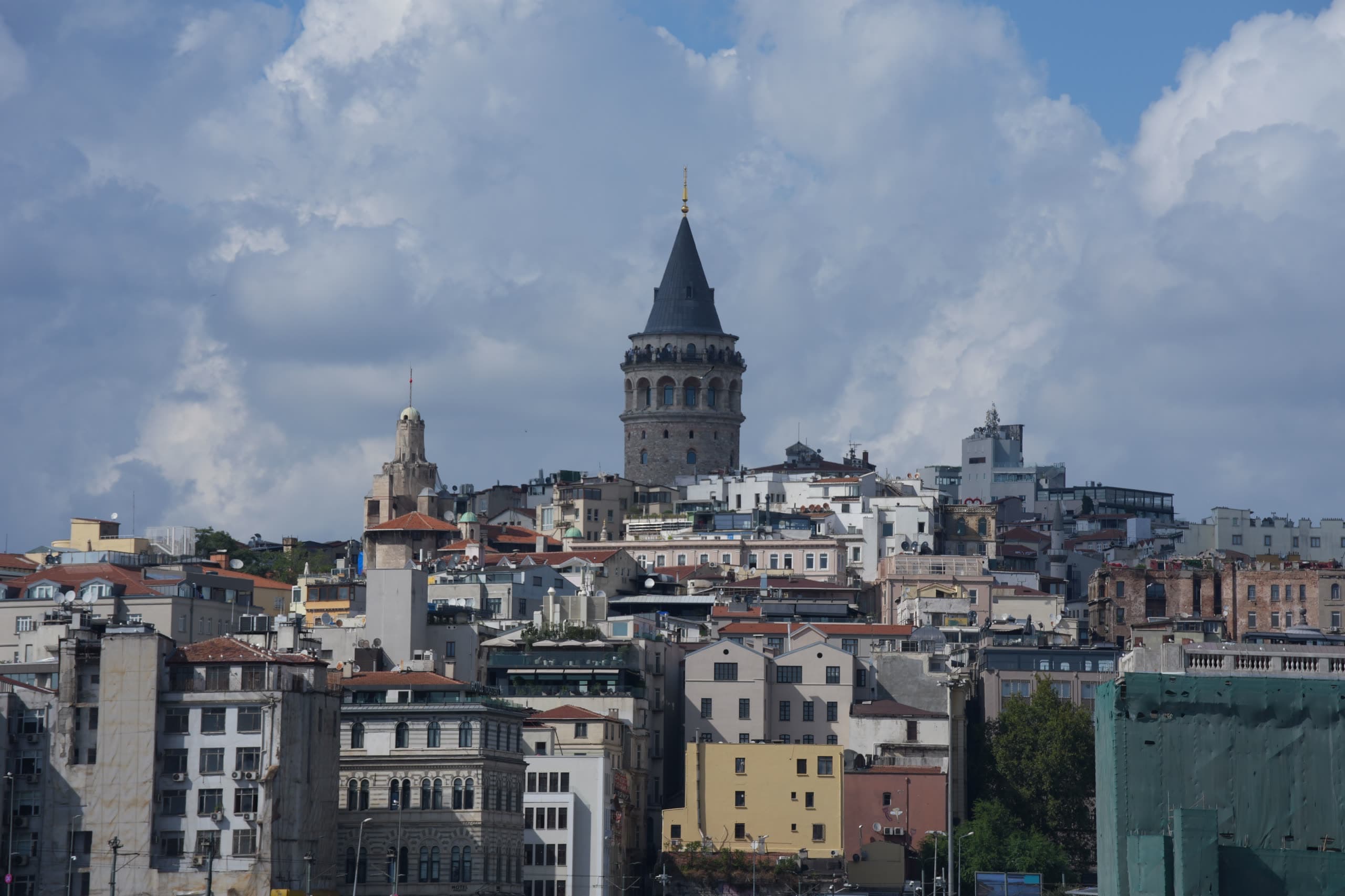 Galata Tower among the streets of Istanbul